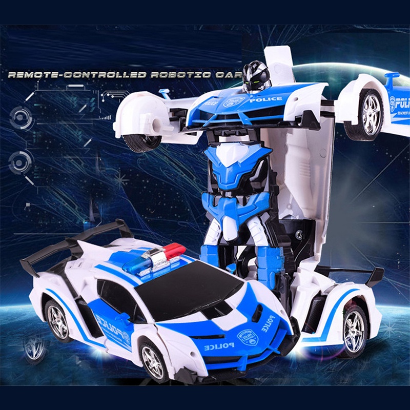 Đồ Chơi Xe Hơi Biến Hình Robot Điều Khiển Từ Xa 2 Trong 1 Cho Trẻ Em
