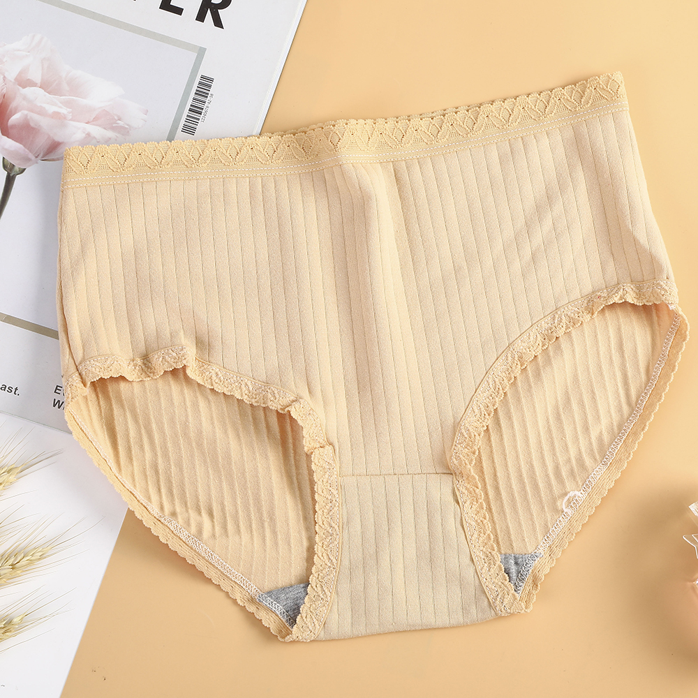 Quần Lót Aijolen Vải Cotton Lưng Cao Thoáng Khí Kháng Khuẩn Size Có Lớn Dành Cho Bạn Nữ