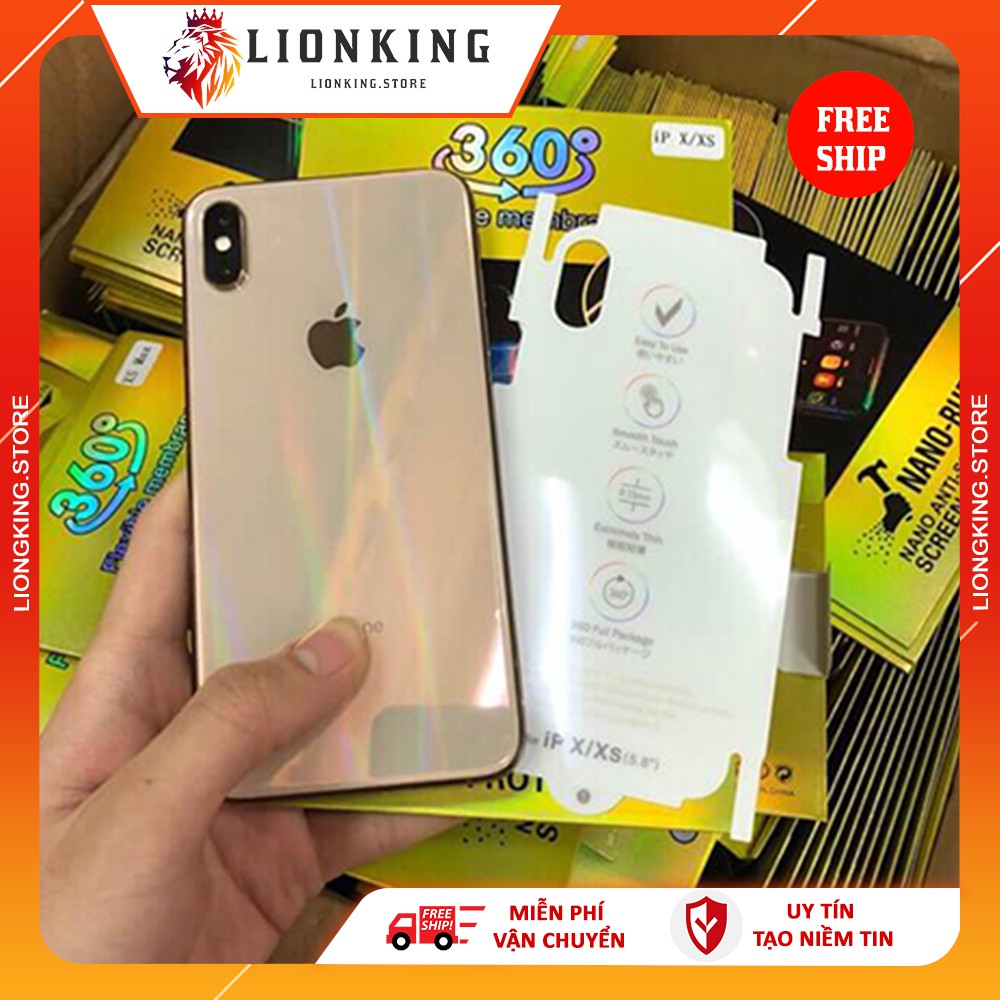 Miếng dán mặt sau lưng PPF full viền chống xước cho  iphone 6 7 8 6 plus 7 Plus 8 Plus X Xr XsMax