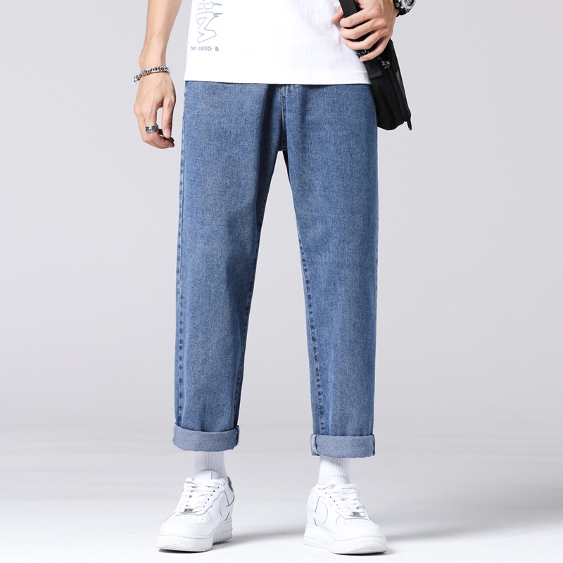 Quần jean Baggy ống suông, rộng nam, nữ TR01 hottrend hàn quốc 2021