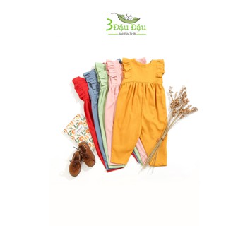 Jum body siêu Cute cho Bé Gái chất Linen Hàn Cao Cấp-LN52
