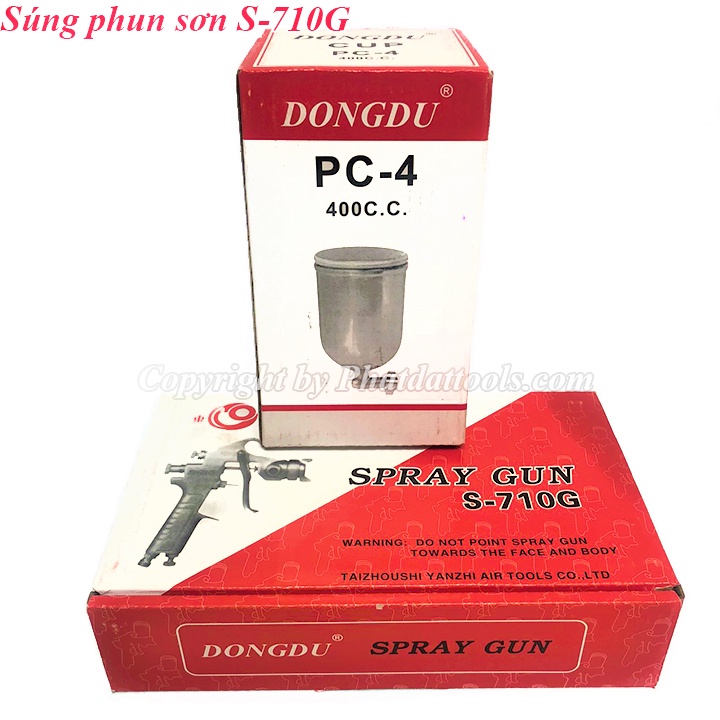 Cốc Phun Sơn S-710G - Dung Tích Cốc 400ml - Phun Bền, Tia Nhỏ