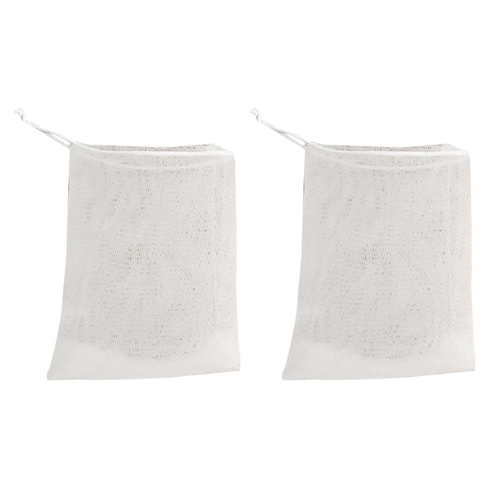 Bộ 2 Túi Lưới Đựng Xà Phòng Rửa Mặt Tạo Bọt Tiện Dụng
