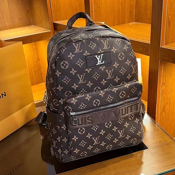 Balo da lv nam nữ đi học IRRY cặp đi học nam nữ đẹp phong cách thời trang inisex