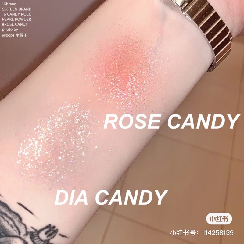 NHŨ MẮT KIM TUYẾN 16BRAND CANDY ROCK PEARL POWDER