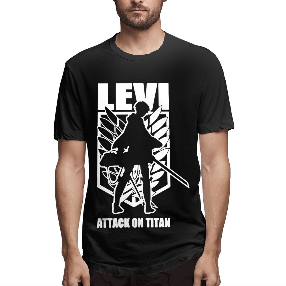 XIAOQIU Happy Yohe Attack On Titan Levi hip hop style streetwear cotton tees Birthday Gift