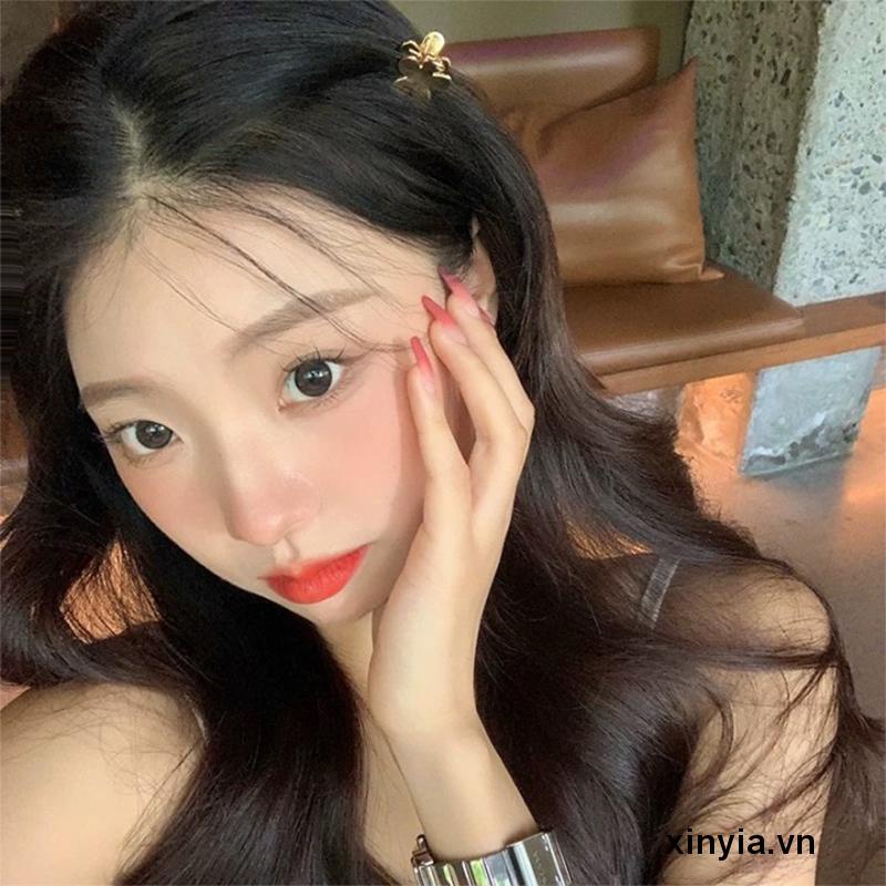 Kẹp Tóc Kim Loại Hình Trái Tim Đơn Giản Thời Trang