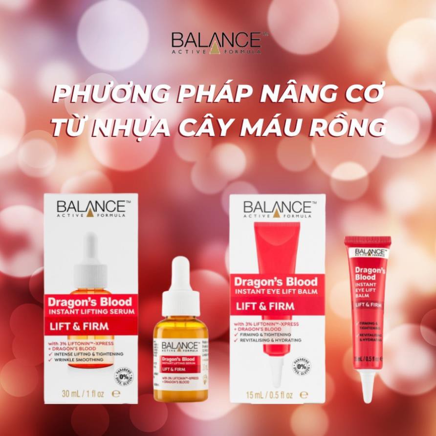 Kem Mắt Balance Máu Rồng Căng Da Balance Active Formula Dragon's Blood Instant Eye Lift Balm 15ml