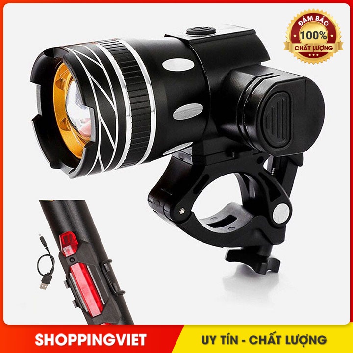 Đèn trợ sáng xe đạp siêu sáng – DX02 cao cấp