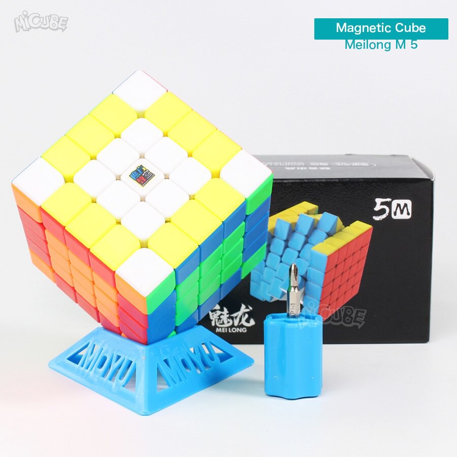 Rubik 5x5 Nam châm từ tính MoYu meilong 5M Stickerless  -  đồ chơi rubik 5x5 phát triển siêu trí não