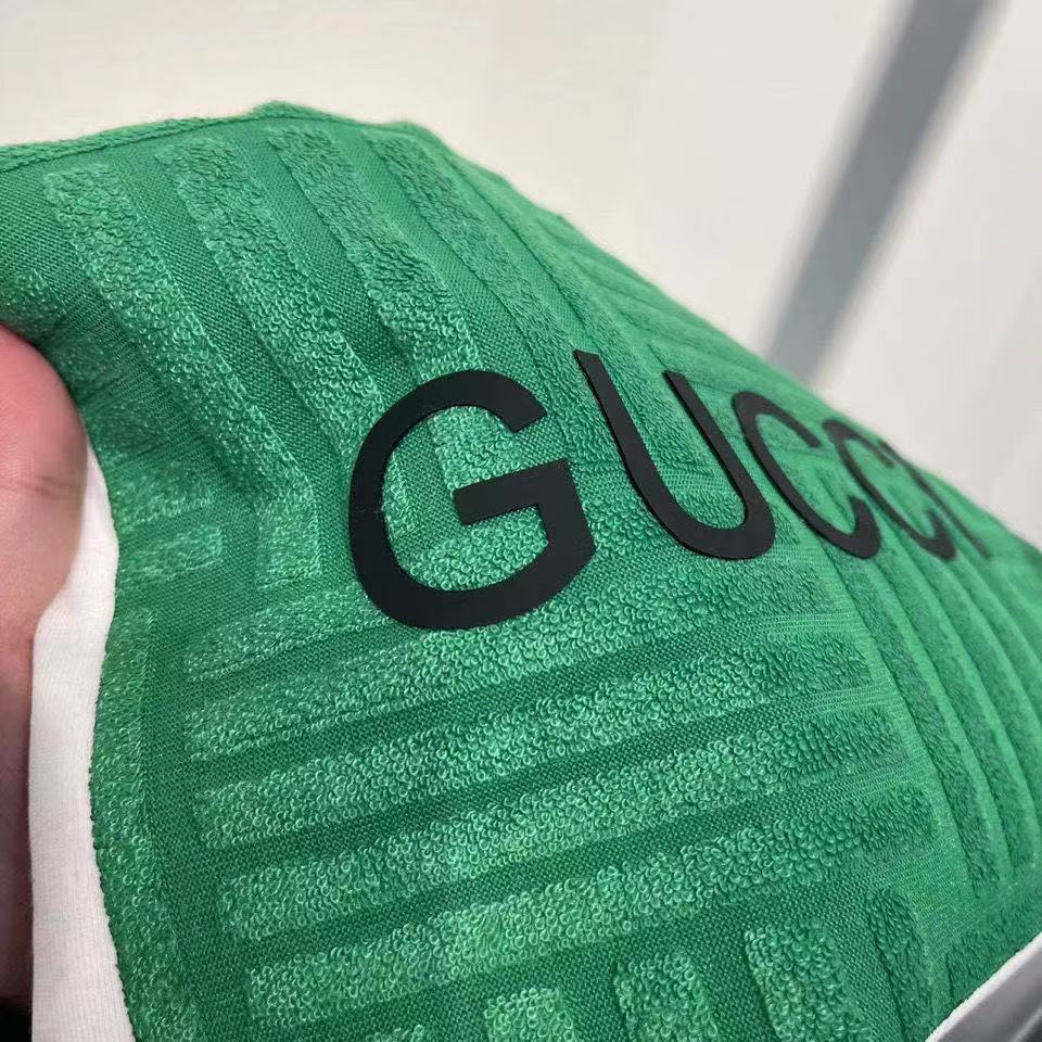 Áo Thun 100% Cotton Tay Ngắn Dáng Rộng In Chữ Gucci Thời Trang Dành Cho Nam Và Nữ