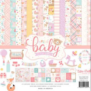Bộ nguyên liệu làm scrapbook cho bé gái