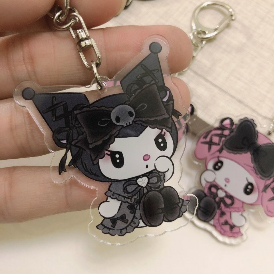 Móc Khóa Nhựa Acrylic Sanrio Kuromi Melody Maid Pochacco