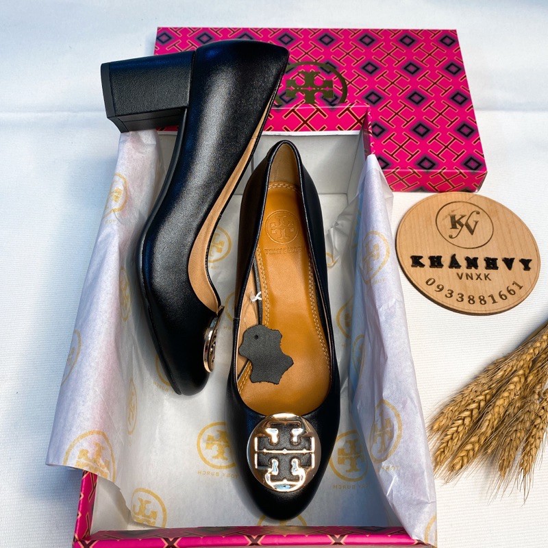 ‼️Rẻ nhất Shopee‼️Giày cao gót TB multi logo wedge | BigBuy360 - bigbuy360.vn