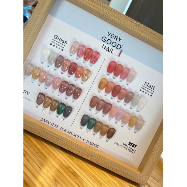 Set Sơn Thạch Very Good Nail 24 Màu [ Tặng Bảng Màu ] - manh219