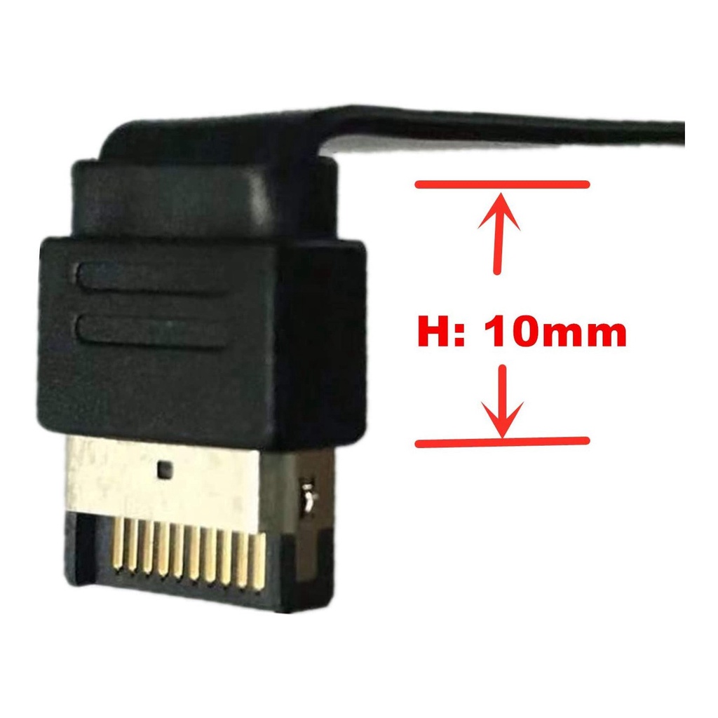 Front Panel Header Extension Cable,Type E to Type C Cable N7VN