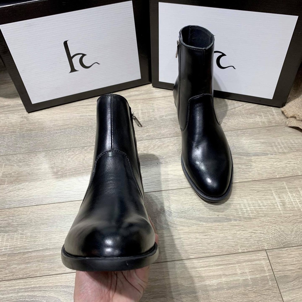 (ẢNH THẬT) ZIP BOOTS KÉO KHÓA DA BÒ - BẢO HÀNH 12 THÁNG | BigBuy360 - bigbuy360.vn