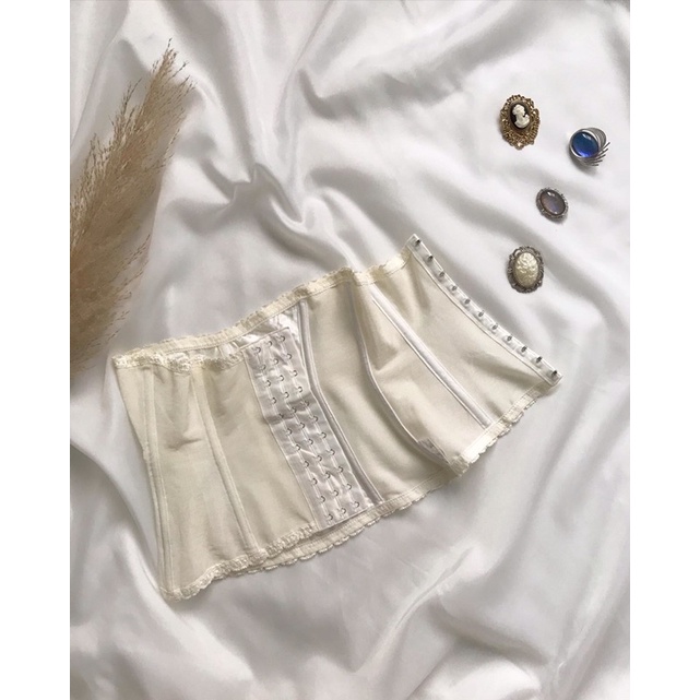 Đai nịt bụng màu trắng 2hand