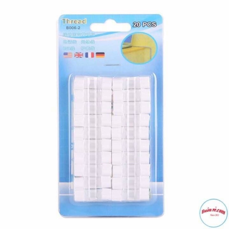 Bộ 20 kẹp cố định dây điện, cáp sạc