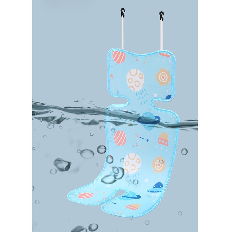 Tấm đệm lót xe đẩy phong cách mùa hè làm mát phối lưới thoáng khí kiểu 3D dành cho trẻ sơ sinh