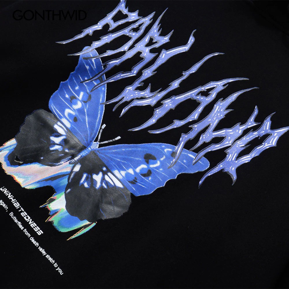 BUTTERFLY Áo Hoodie Hip Hop In Hình Bướm Cho Nam 2020 | BigBuy360 - bigbuy360.vn