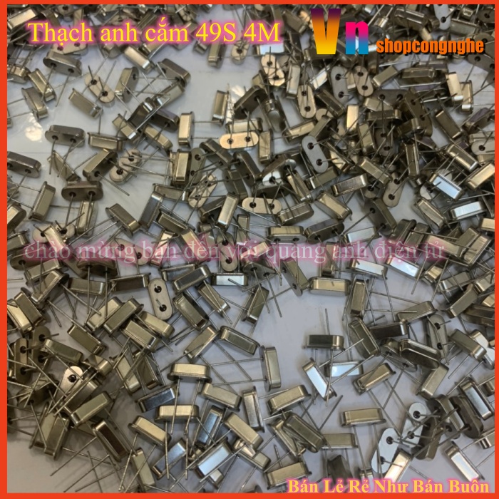 Thạch anh cắm 49S DIP 4Mhz 4M hai chân vỏ sắt
