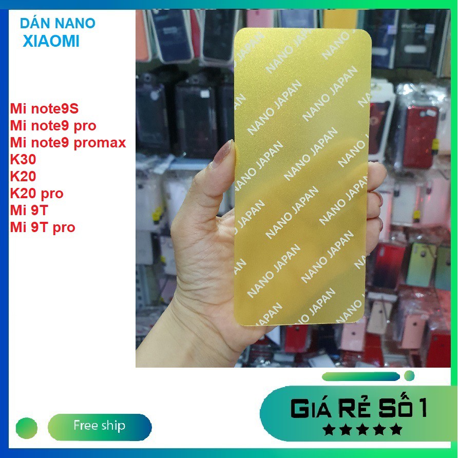 Dán cường lực dẻo nano siêu bền cho Xiaomi Redmi Note 9S/ Note 9 Pro/ Note 9 Promax/ K30/ K20/ K20 pro/ Mi 9T/ Mi 9T Pro