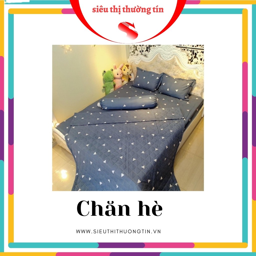 Chăn Hè Trần Bông 3 Lớp Cotton Poly