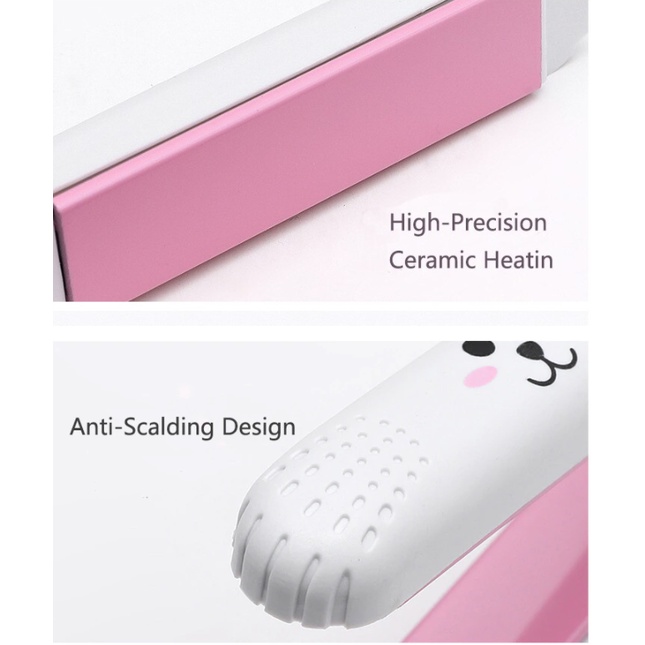 Máy Là Tóc Mini Kute - Make Time - Uốn Duỗi Tóc Đa Năng - Nhỏ Gọn - Tiện Lợi - Làm Nóng Nhanh - Bảo Hành 1 Đổi 1