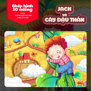 [30 miếng] Ghép hình bằng gỗ