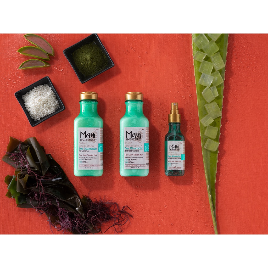 Set gội xả  cho toc nhuom Maui Moisture Color Protection + Sea Minerals 385ml/ chai