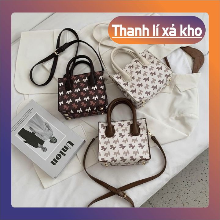 [THANH LÝ - XẢ KHO] Túi xách nữ đeo chéo - túi xách công sở kèm dây đai đeo chéo chất liệu da PU thời trang trẻ trung