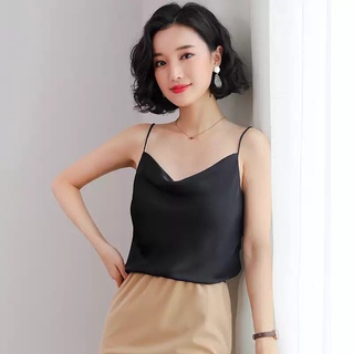 [Quà tặng là dây chun buộc tóc nữ] Áo lụa 2 dây cổ đổ Lucy Outfit thiết kế