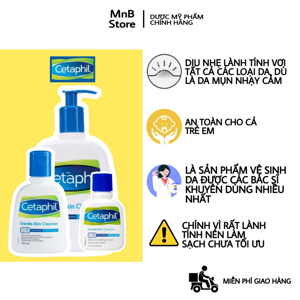 Sữa rửa mặt Cetaphil Gentle Skin Cleanser cho da nhạy cảm và lành tính 500ml | BigBuy360 - bigbuy360.vn