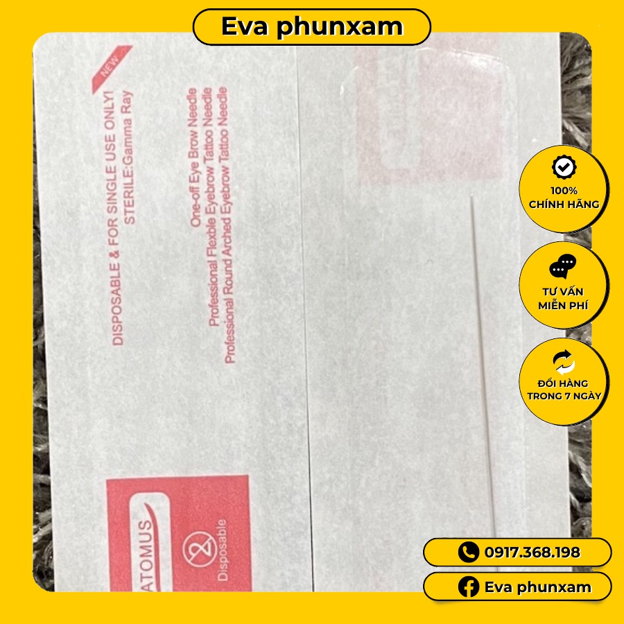 [50-100 Cái]Kim 1 Dài Phổng Thông Phun Xăm