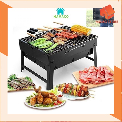 Bếp Nướng Than Hoa Vuông, Bếp Nướng Ngoài Trời Cao Cấp Nhỏ Gọn Tiện Ích
