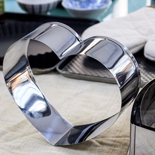 Khuôn ring inox hình trái tim cao 6cm đủ size
