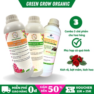 Combo chế phẩm phân bón hữu cơ vi sinh đạm cá dịch chuối trứng ủ cùng Humic lên men vi sinh MS131 GREEN GROW