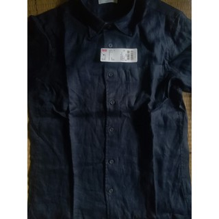 Áo sơ mi vải lanh Uniqlo