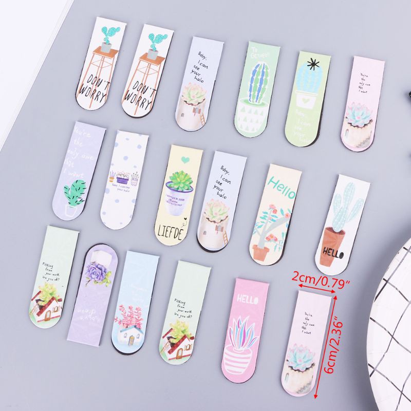 Set 6 Kẹp Sách Nam Châm Hình Cây Xương Rồng