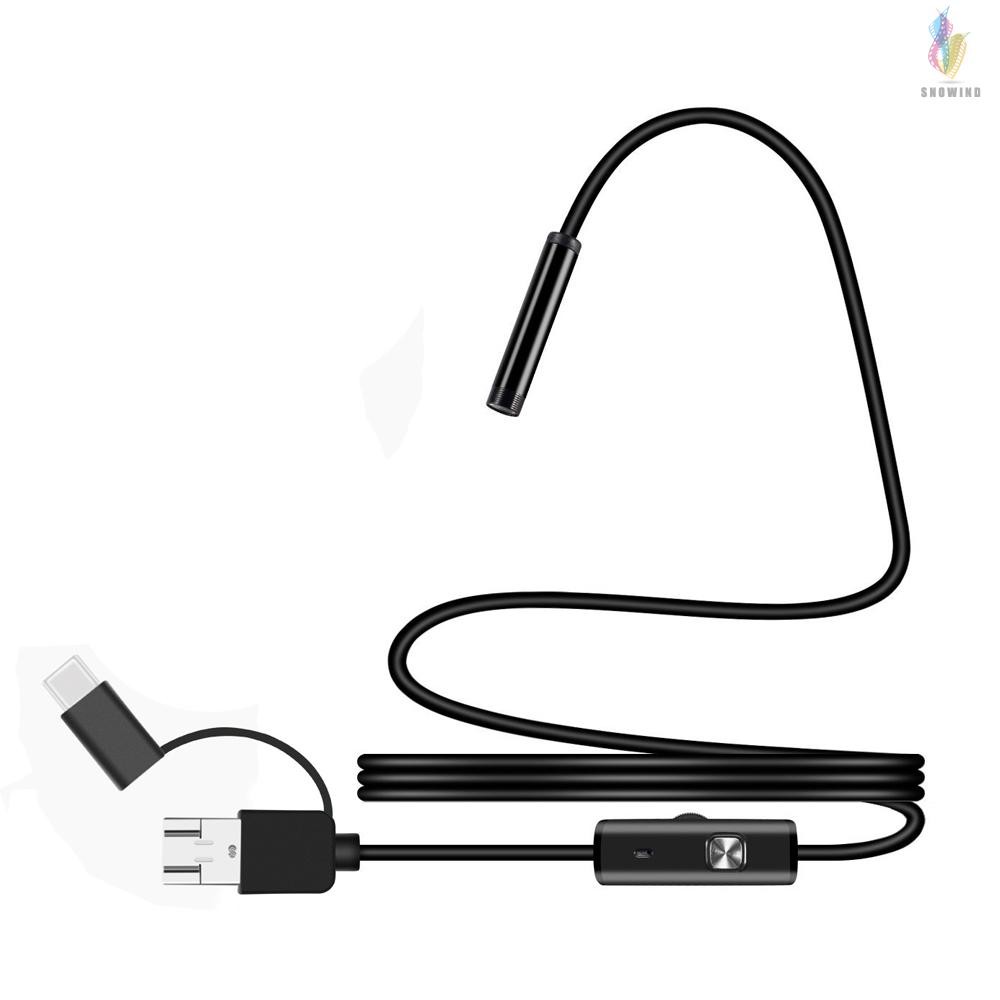 Camera nội soi mini không dây chống thấm nước cổng USB 7mm 3 trong 1