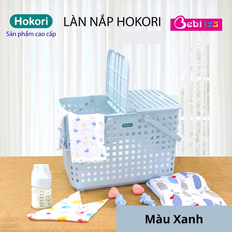 Giỏ làn đi sanh Hokori cao cấp cho mẹ - Size 46x30x31cm