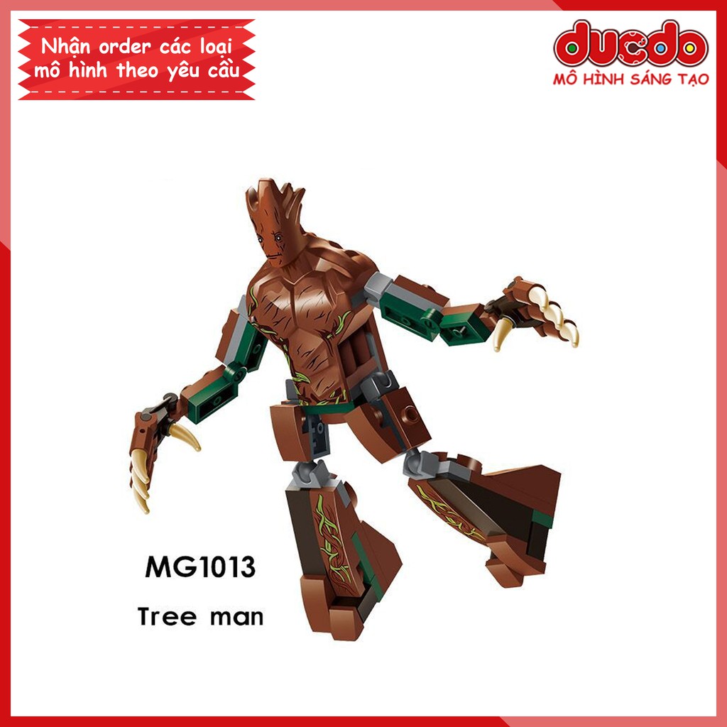 Lắp ghép nhân vật Groot (Có Link HD lắp) - Đồ chơi Xếp hình Mini Minifigures Mô hình Iron Man MG1013