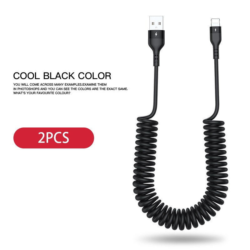 Set 2 Dây Cáp Sạc USB Nhanh Cho IP13 12 11 Pro Max X XR XS 8 7 6s 5s