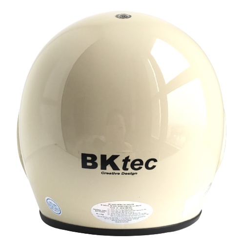 Mũ bảo hiểm trùm đầu cao cấp Bktec Bk19 màu kem bóng