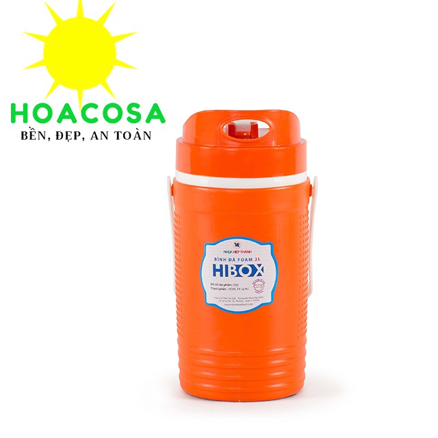 Bình Đá Có Quai Xách 2 Lít (2L) Hibox ( Nhựa Hiệp Thành) - Bền,Đẹp, Giữ Lạnh Lâu- Đồ Gia Dụng Hoacosa