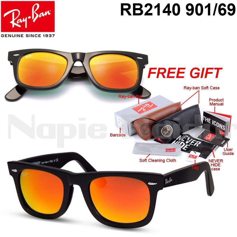 Linh Kiện Điện Tử Ray Ban Wayfarer 100% Luxottica Italy Rb2140 901 / 69