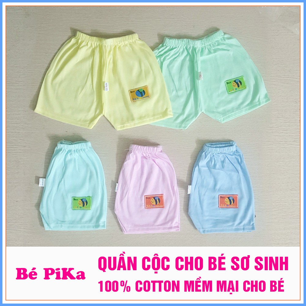 5 quần chuc đui cotton mặc hè siêu mát cho bé sơ sinh từ từ 3 đến 10kg