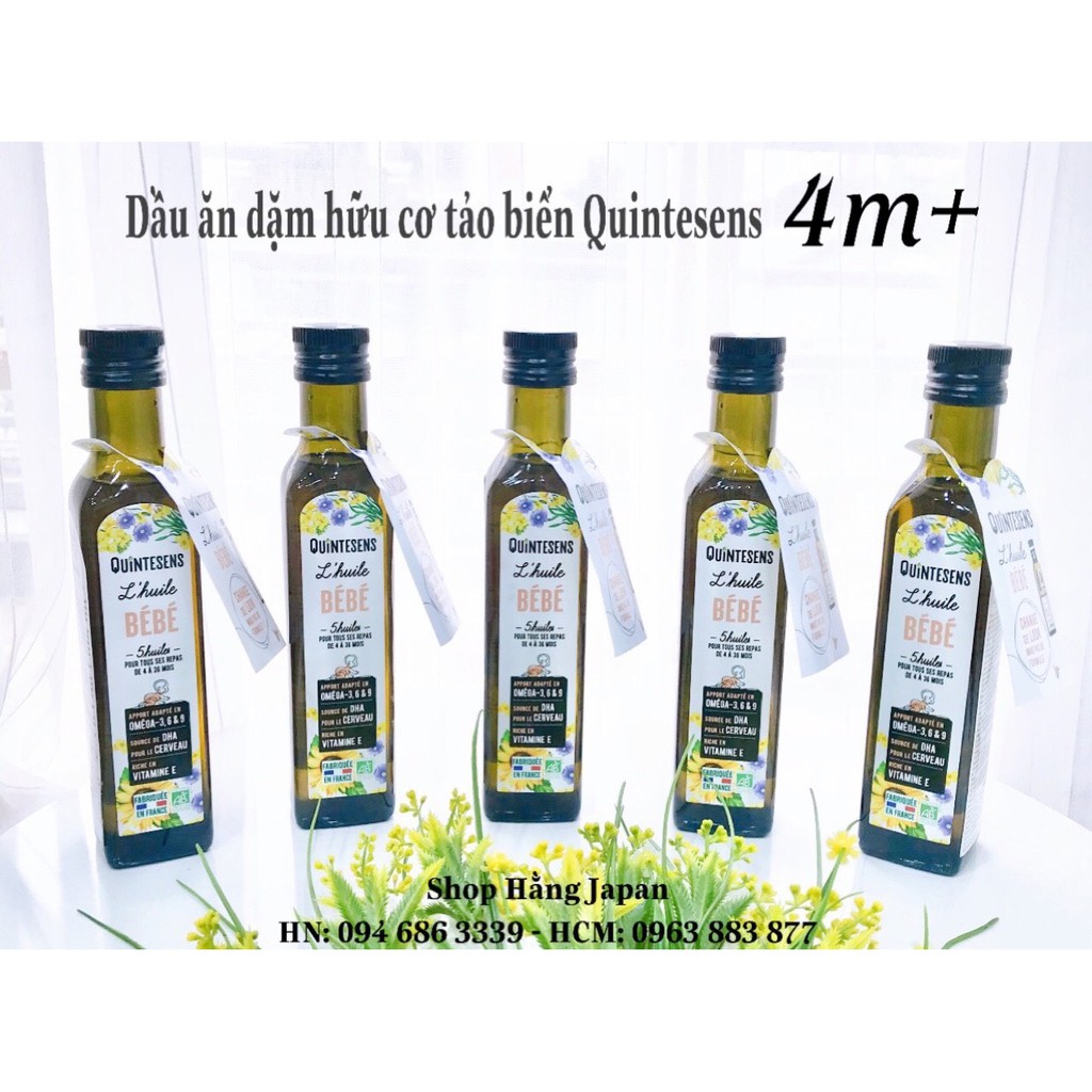 DẦU ĂN DẶM HỮU CƠ CHO BÉ QUINTESENS