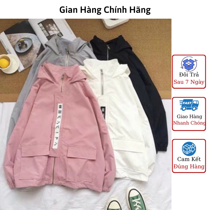 [ÁO HOODIE] Áo Khoác Hoodie Unisex Vải Dù Korea Nhiều Mầu - Áo Khoác Dù Korea KD52